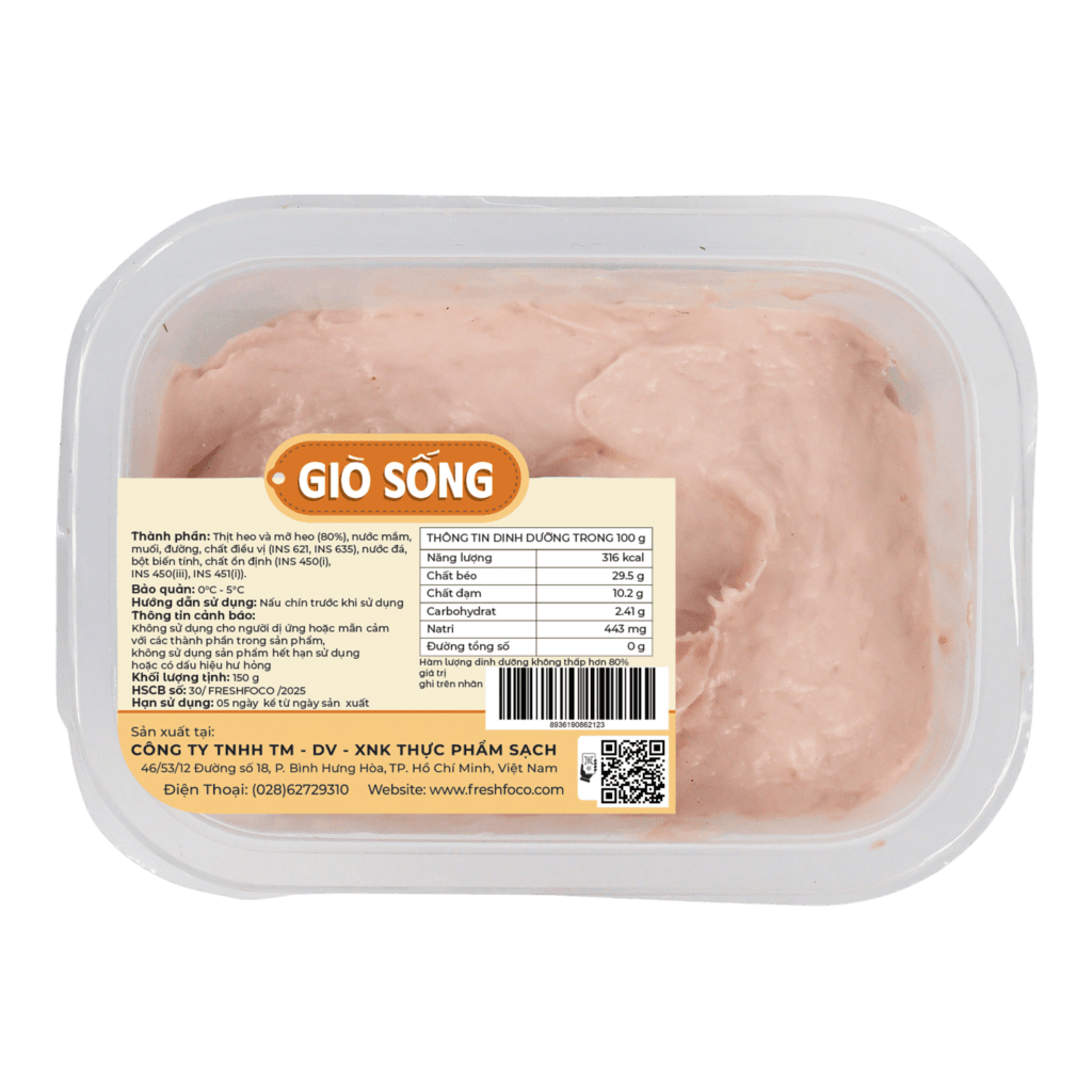 Giò sống FRESHFOCO 150g
