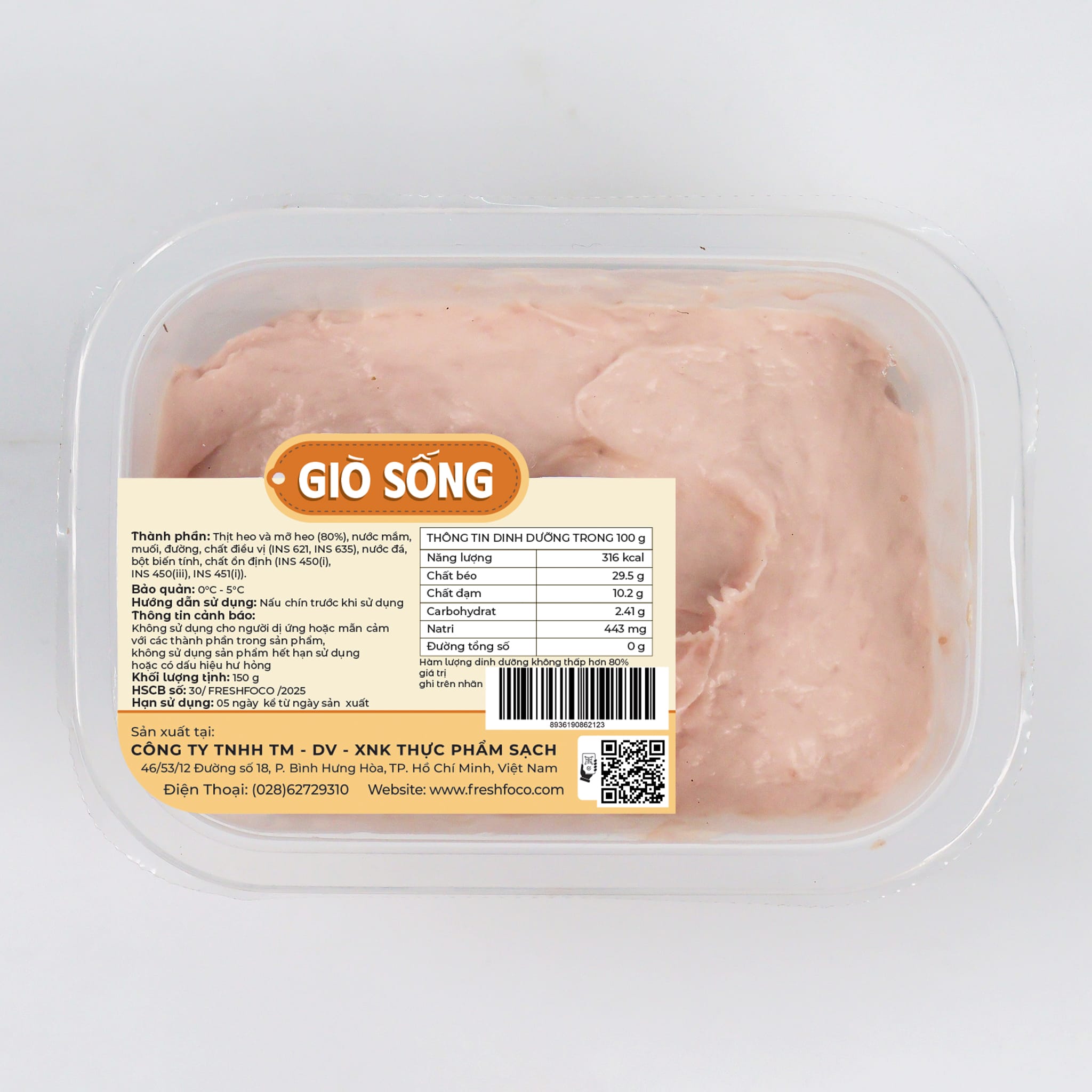 Giò sống FRESHFOCO 150g