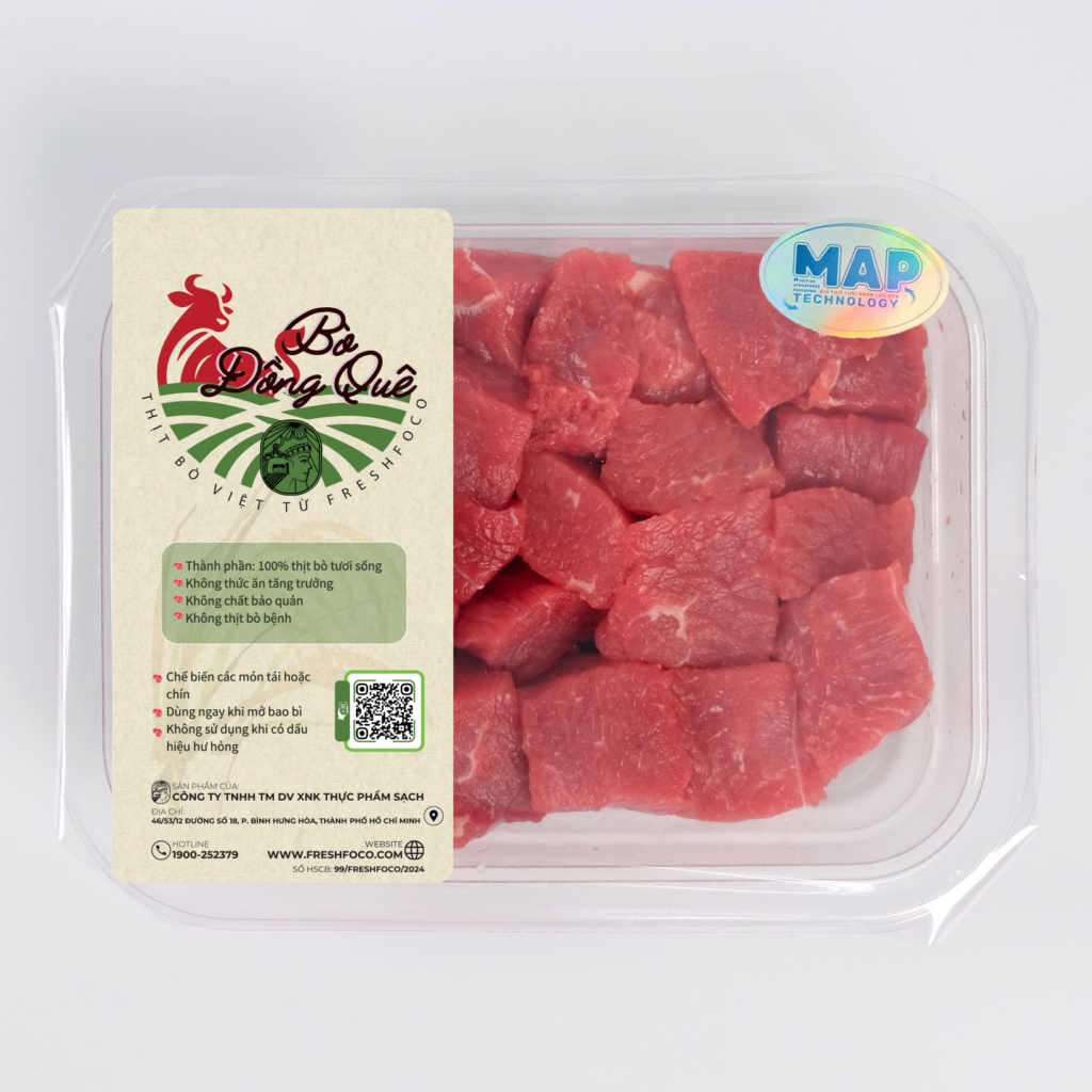 Bò Lúc Lắc FRESHFOCO 200g Khay MAP