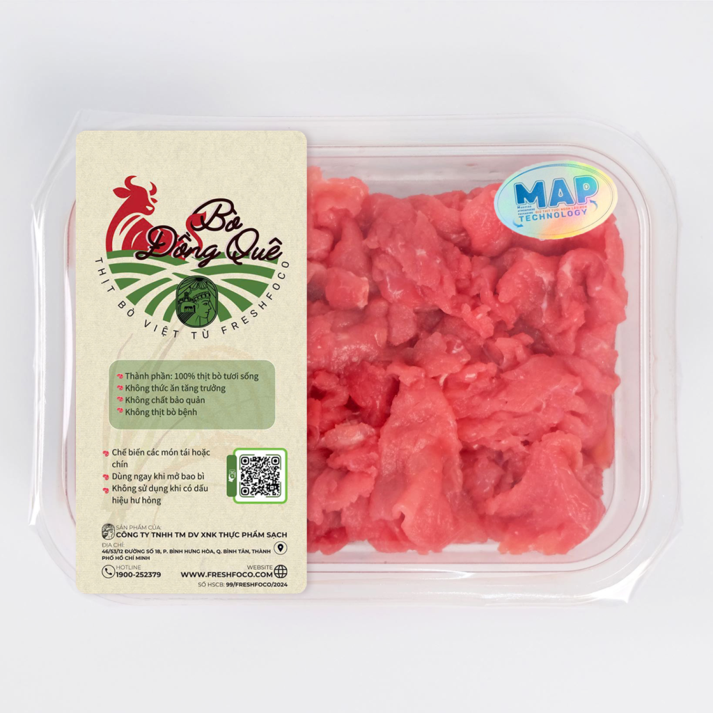 Thịt bò tươi cắt tái FRESHFOCO 200g