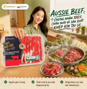 Nguồn gốc thịt bò Úc FRESHFOCO và ý nghĩa logo Aussie Beef