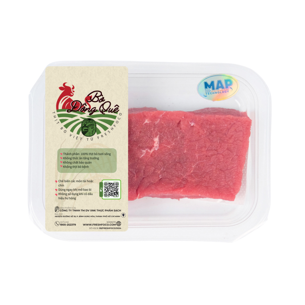 Thịt Thăn bò tươi FRESHFOCO 200g Khay MAP