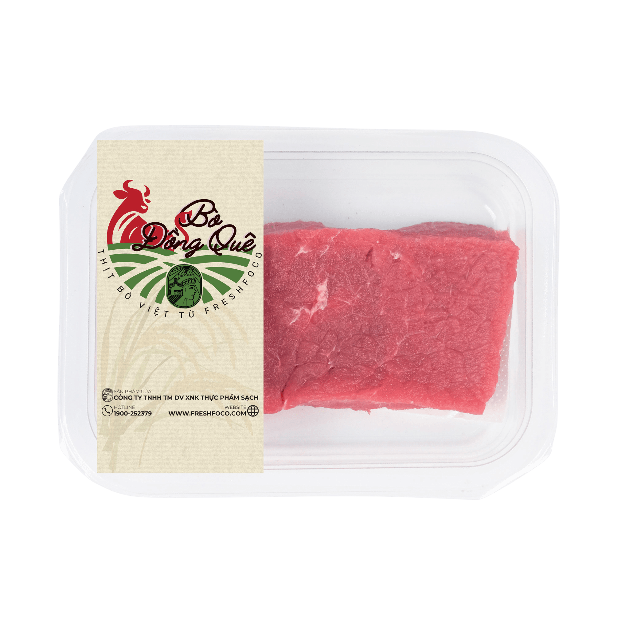 Thịt Thăn bò tươi FRESHFOCO 200g Khay MAP