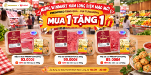 Chúc mừng WinMart Nam Long diện mạo mới - FRESHFOCO tưng bừng tặng quà