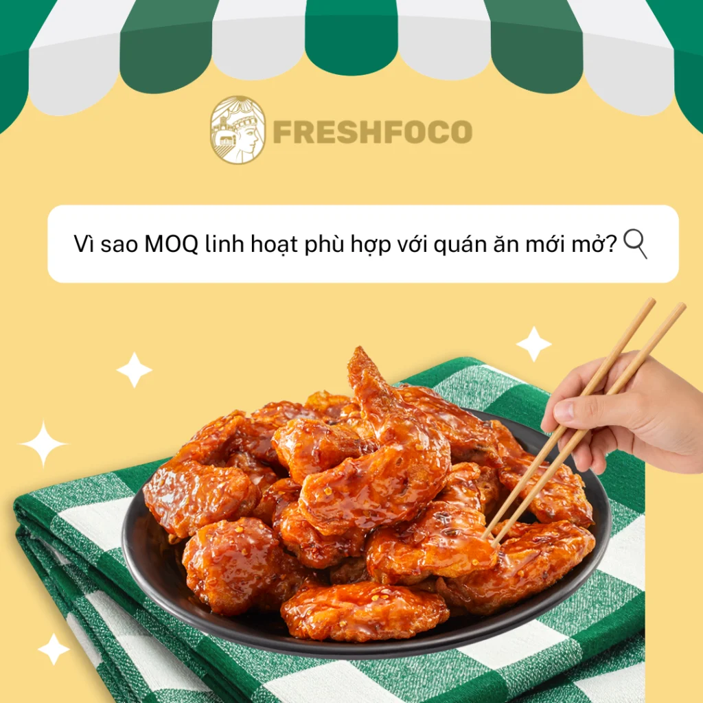 Vì sao nhà cung cấp có MOQ linh hoạt lại phù hợp với quán ăn mới mở?