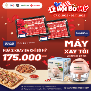Cùng FRESHFOCO trải nghiệm Lễ hội Bò Mỹ - Ưu đãi hấp dẫn, quà tặng tiện ích