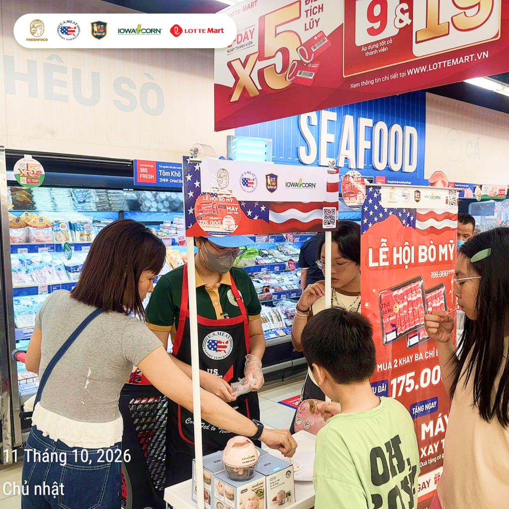 Sôi nổi Lễ hội bò Mỹ - Cùng FRESHFOCO thưởng thức Ba chỉ bò Mỹ miễn phí
